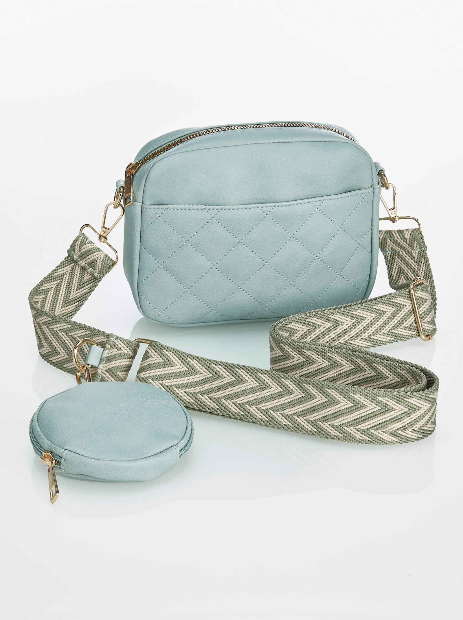 Set handtassen, 2-delig - bleu