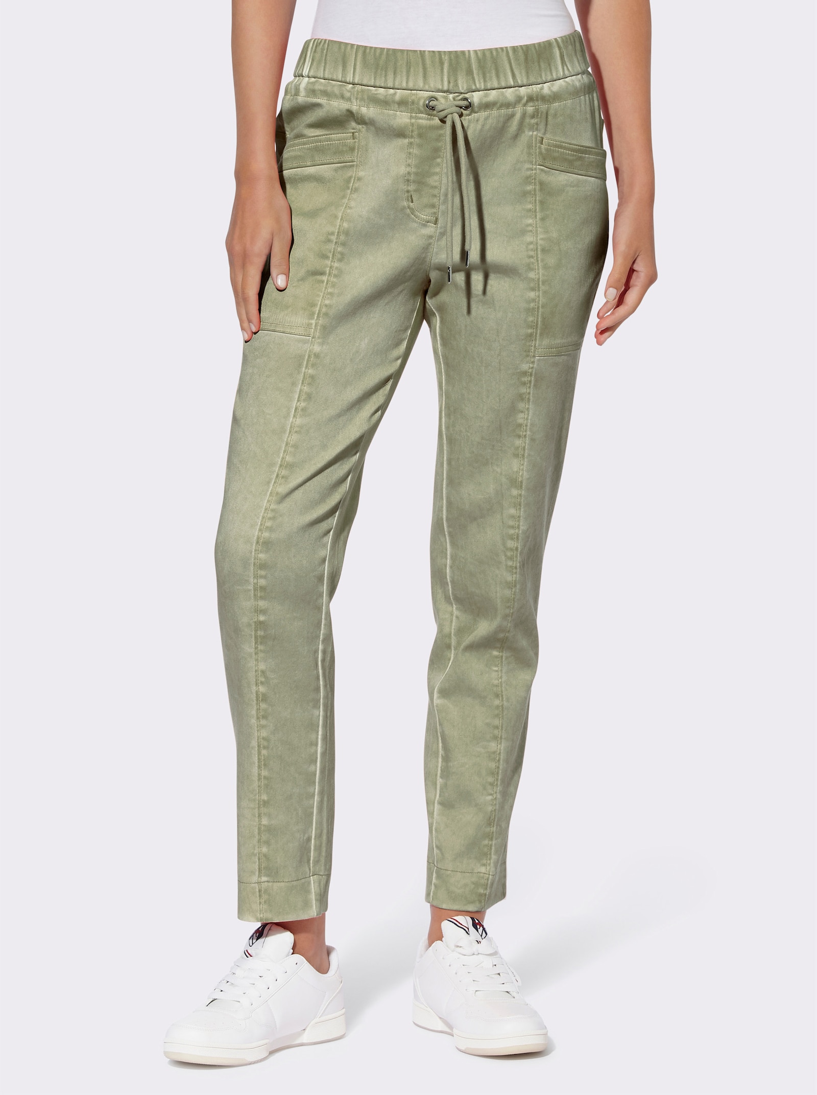heine Pantalon en qualité sweat - kaki