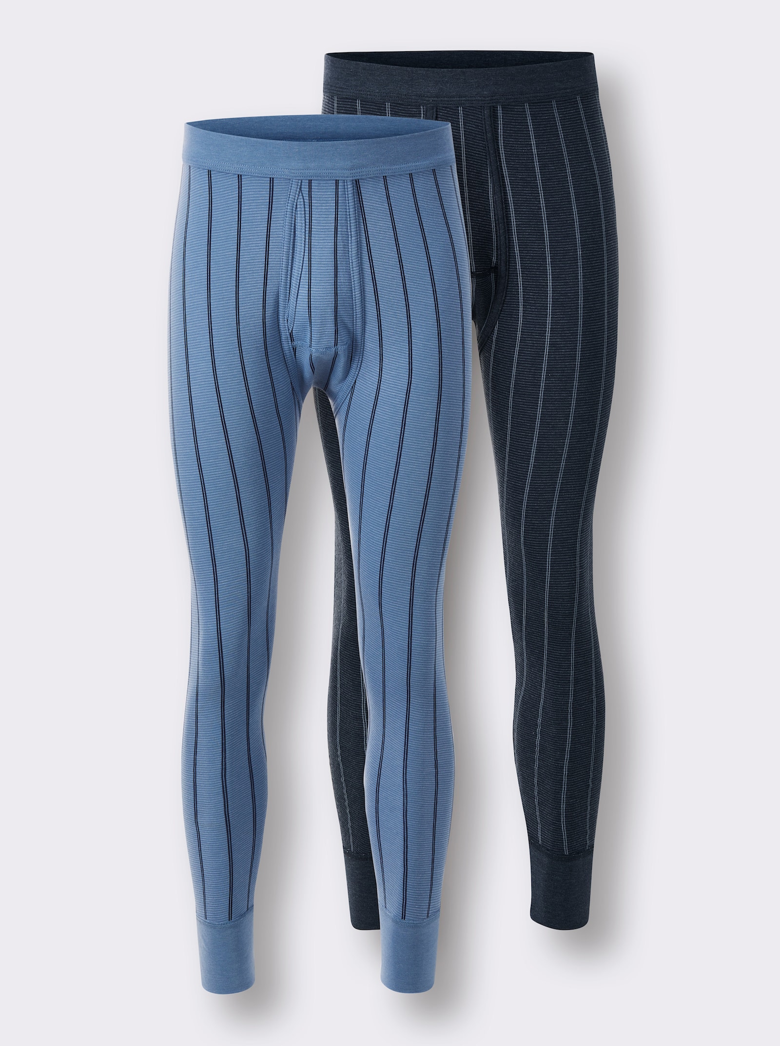 Herenlegging, lang - marine + lichtblauw