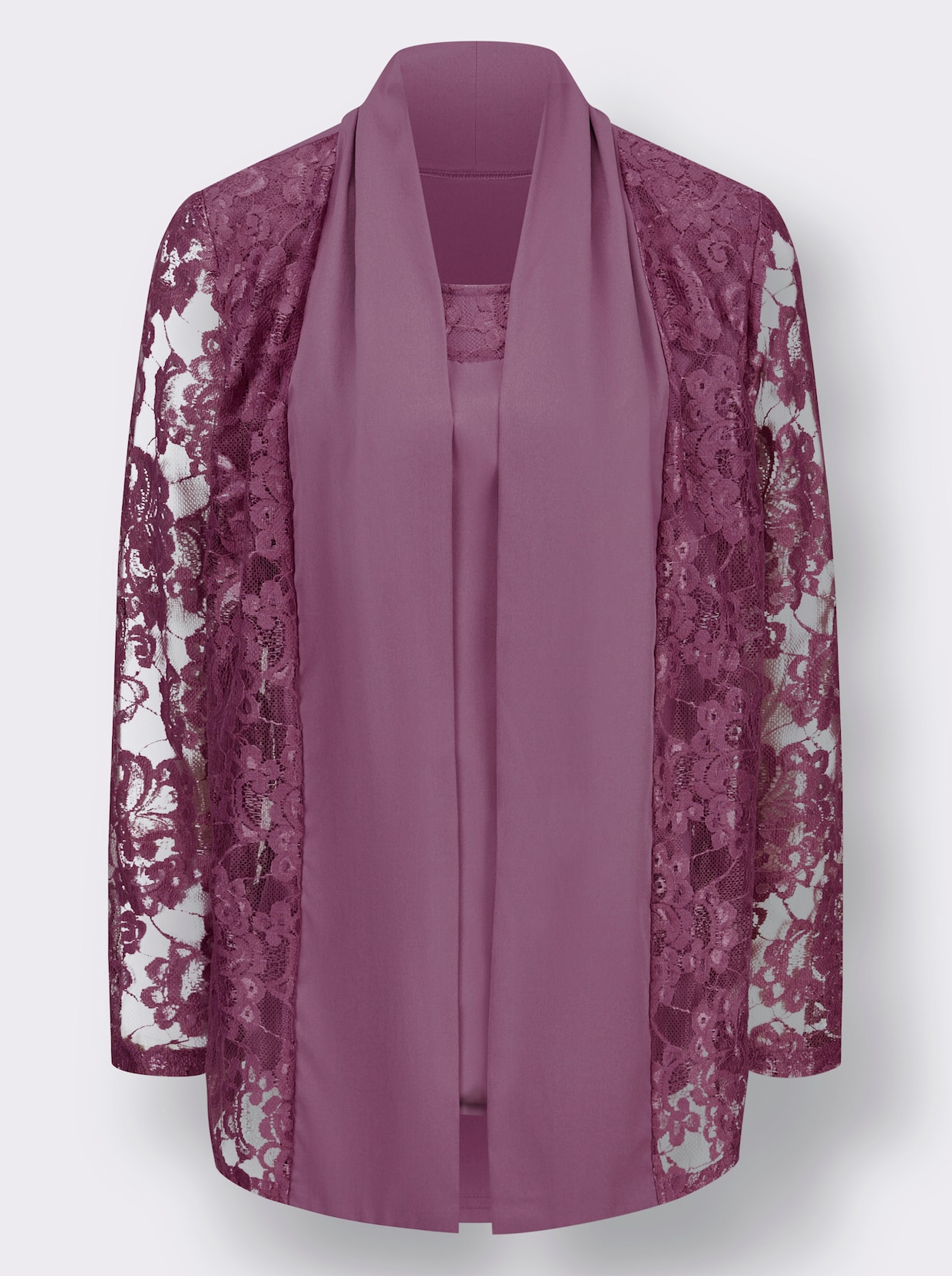 2-in-1-Bluse - violett