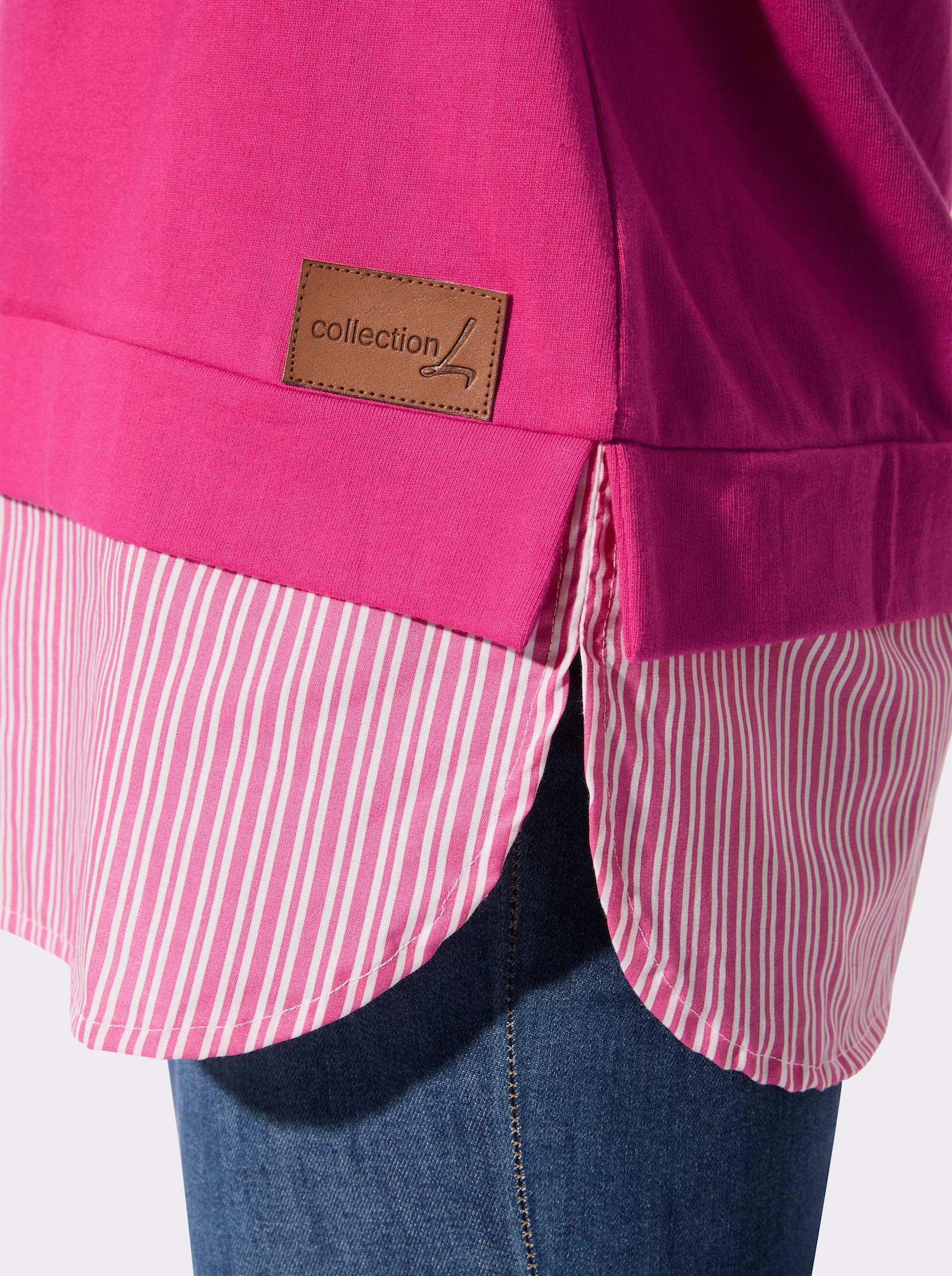 Kapuzensweatshirt - fuchsia