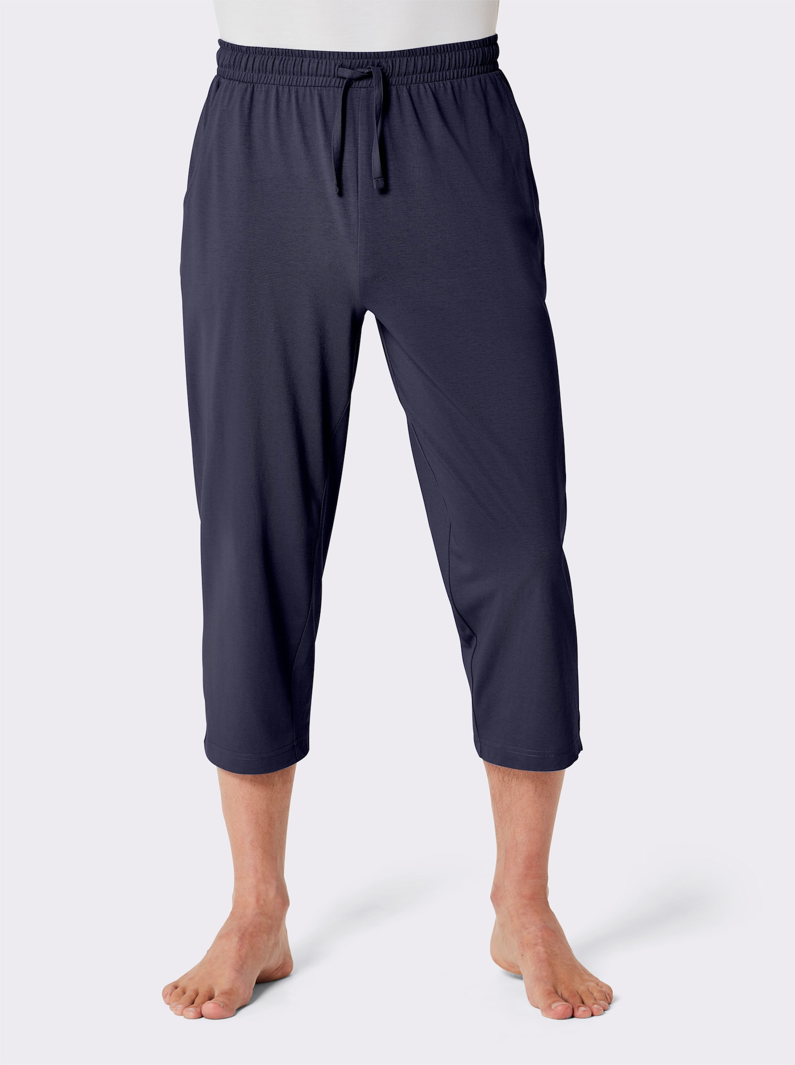 wäschepur men Nohavice s 3/4 dĺžkou - námornícka modrá + antracitový melír