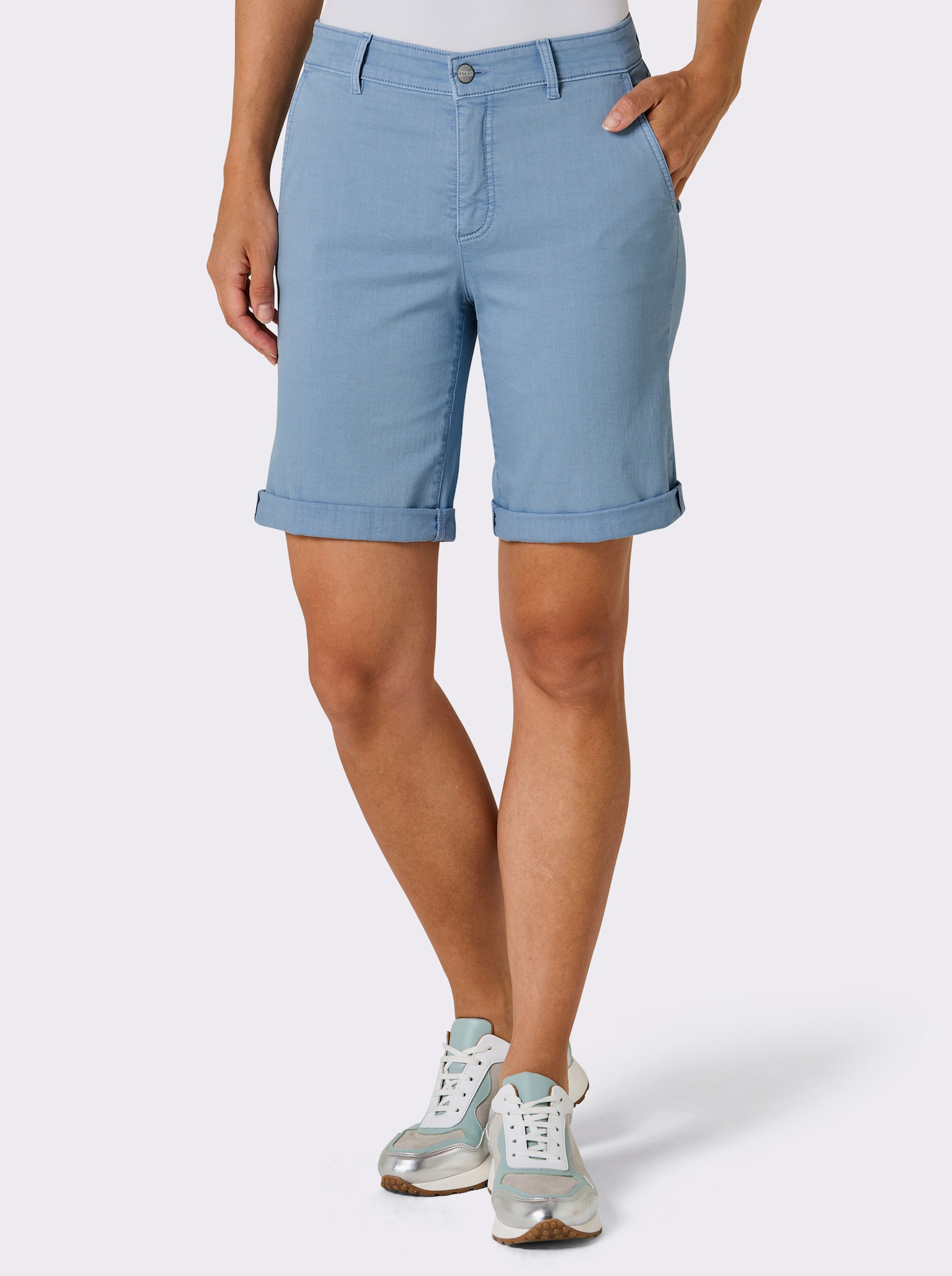 Ascari Bermuda van superstretchmateriaal - bleu