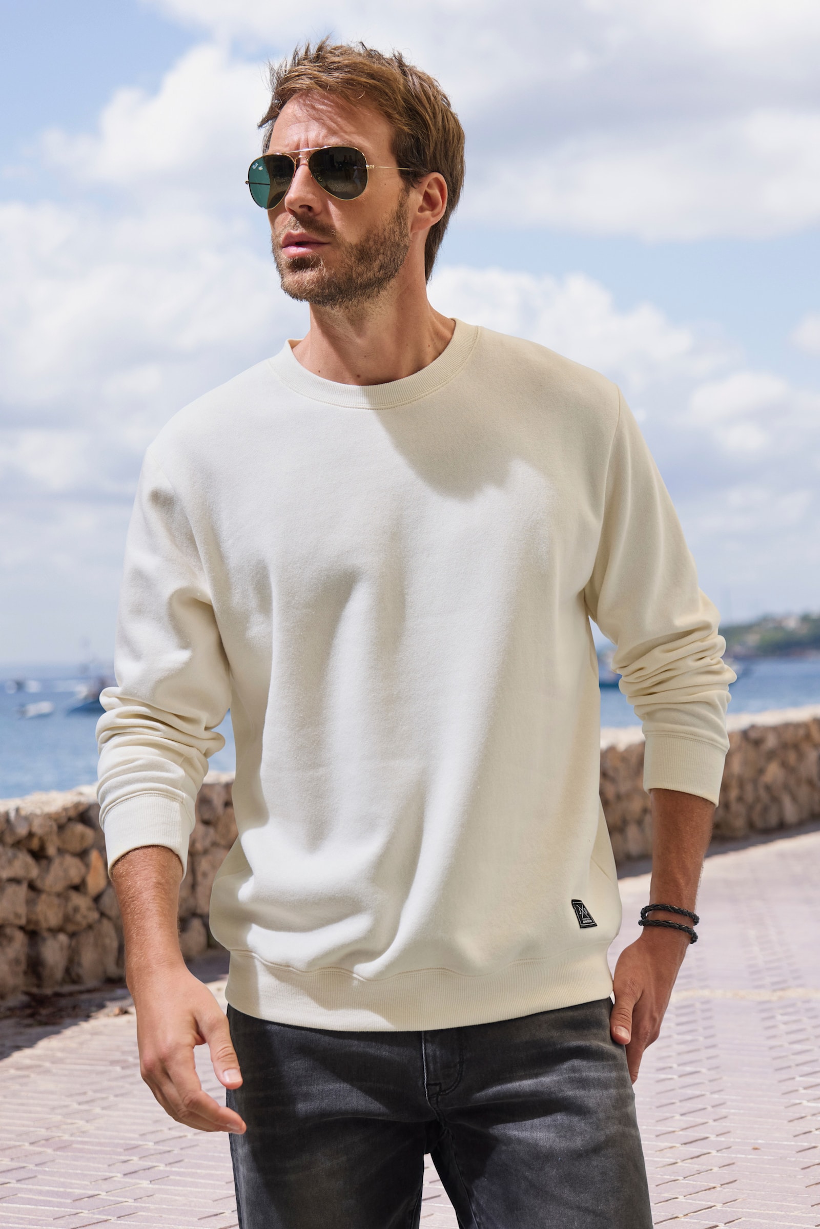John Devin Sweatshirt - creme
