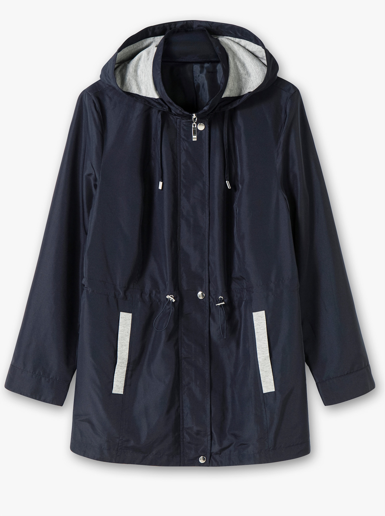 Freizeitjacke mit Tunnelzug in der Taille - marine