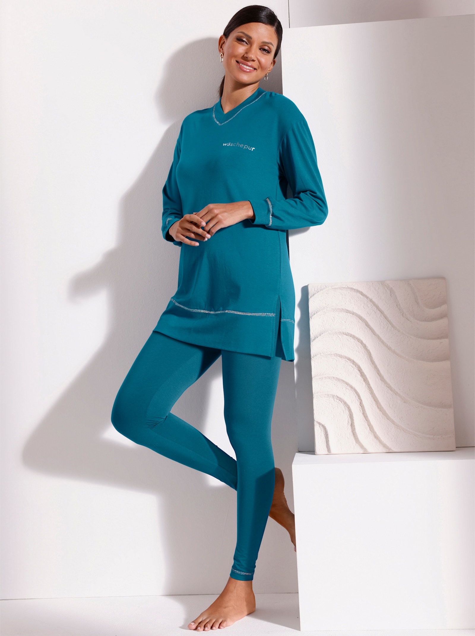 wäschepur Schlafanzug - aquapetrol