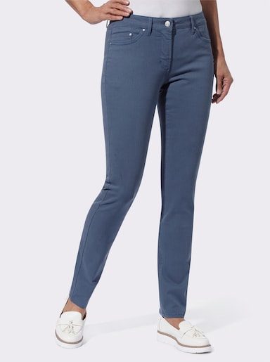 5-Pocket-Hose in Baumwoll-Stretch-Qualität - rauchblau