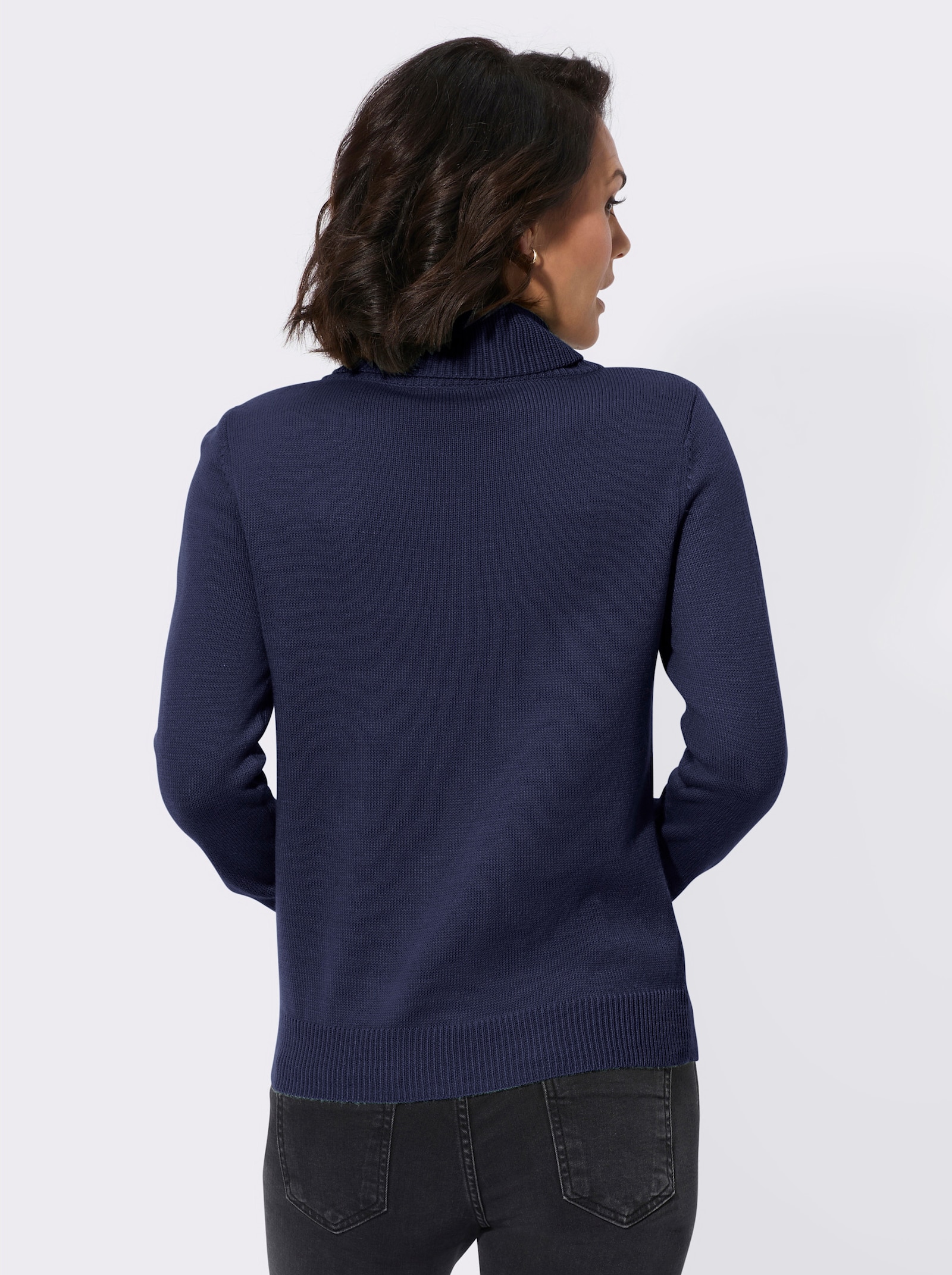 Pullover mit Rollkragen - marine