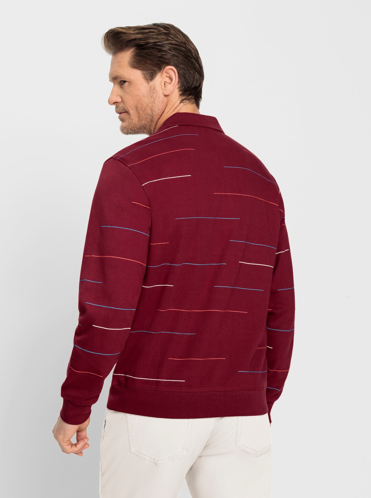 Marco Donati Sweatshirt - dunkelrot