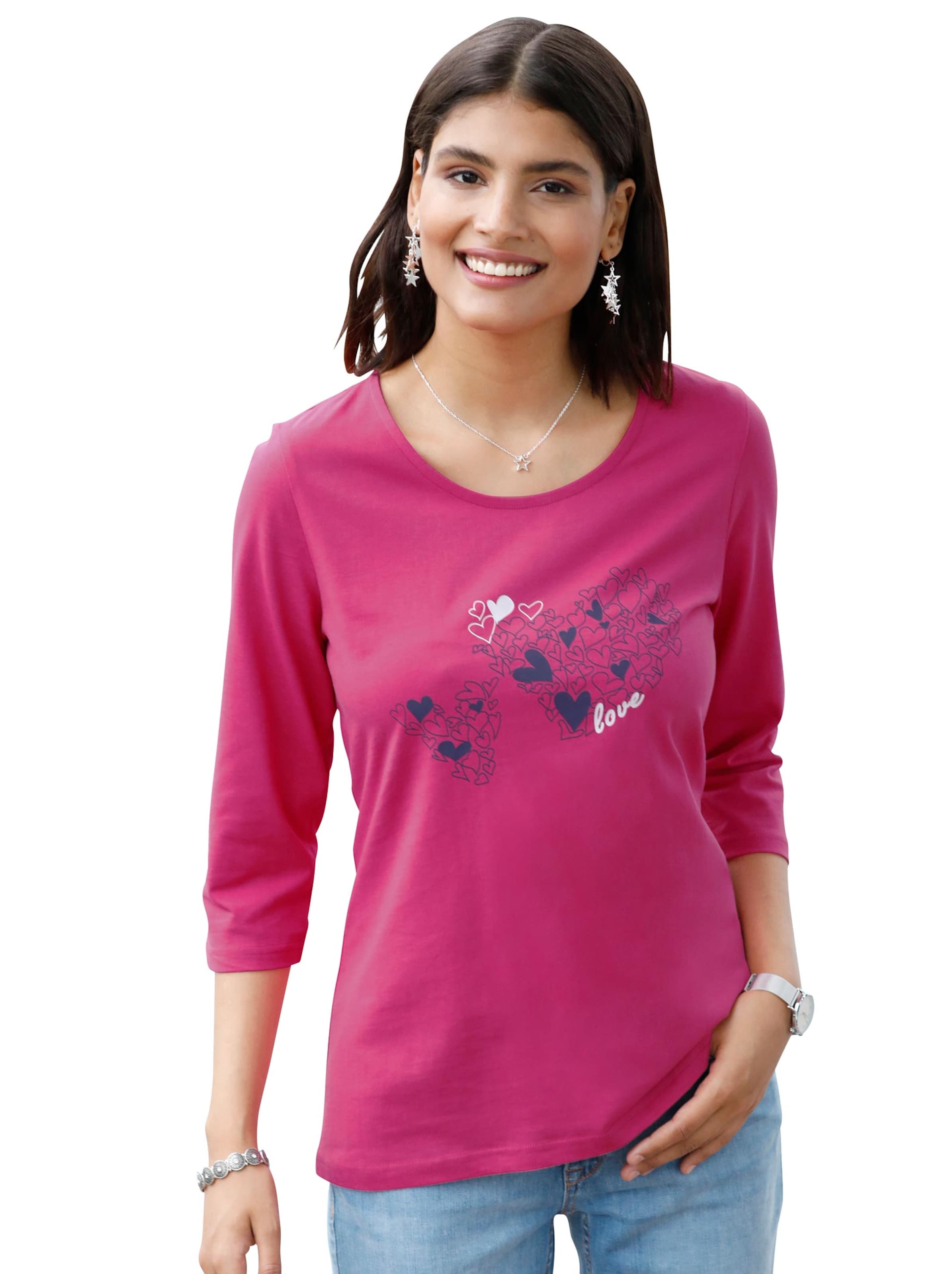 Shirt - fuchsia-bedruckt