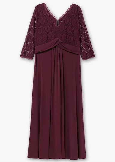 sheego Abendkleid - burgund