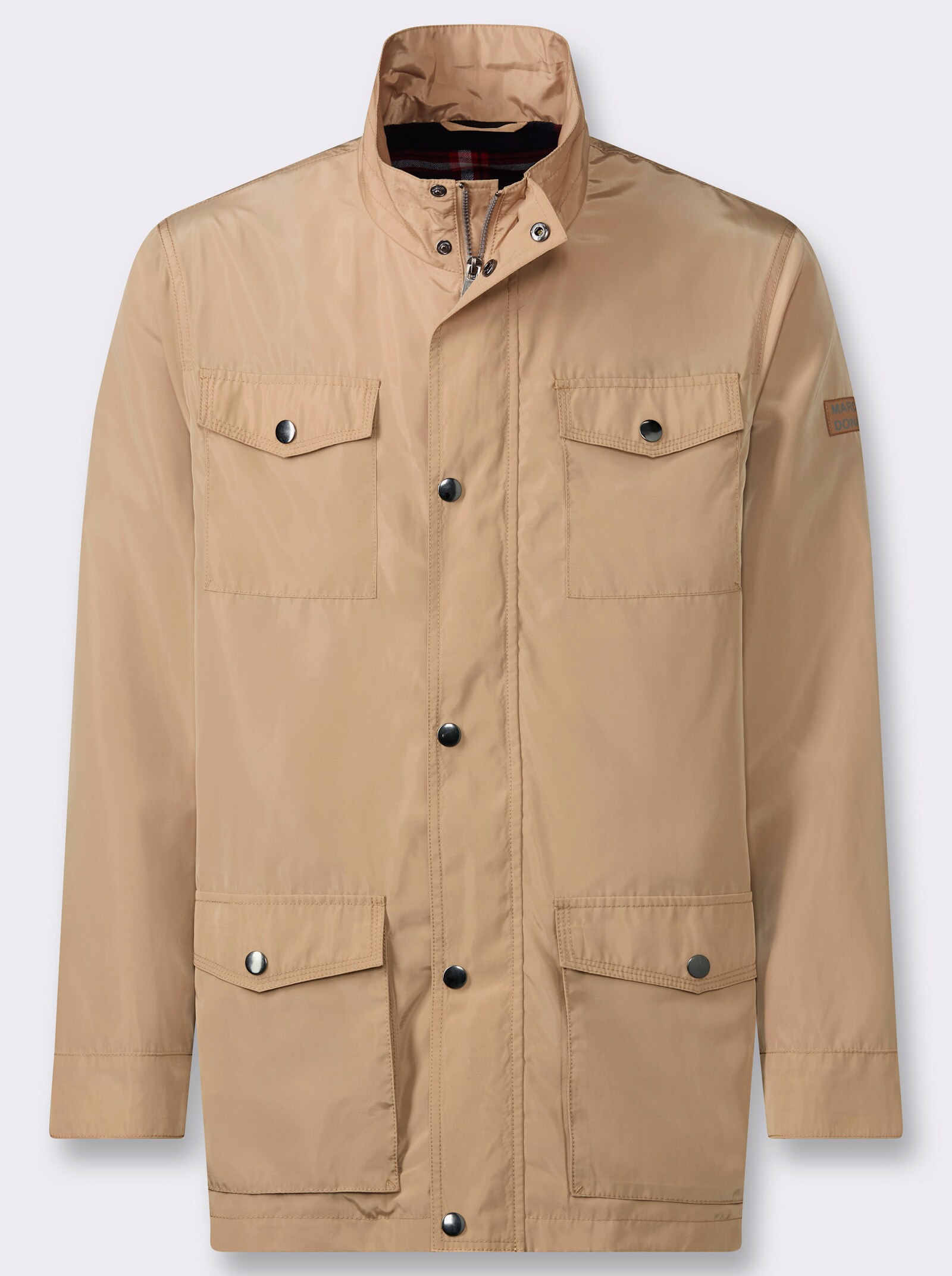 Marco Donati Longjacke mit vielen Taschen - camel