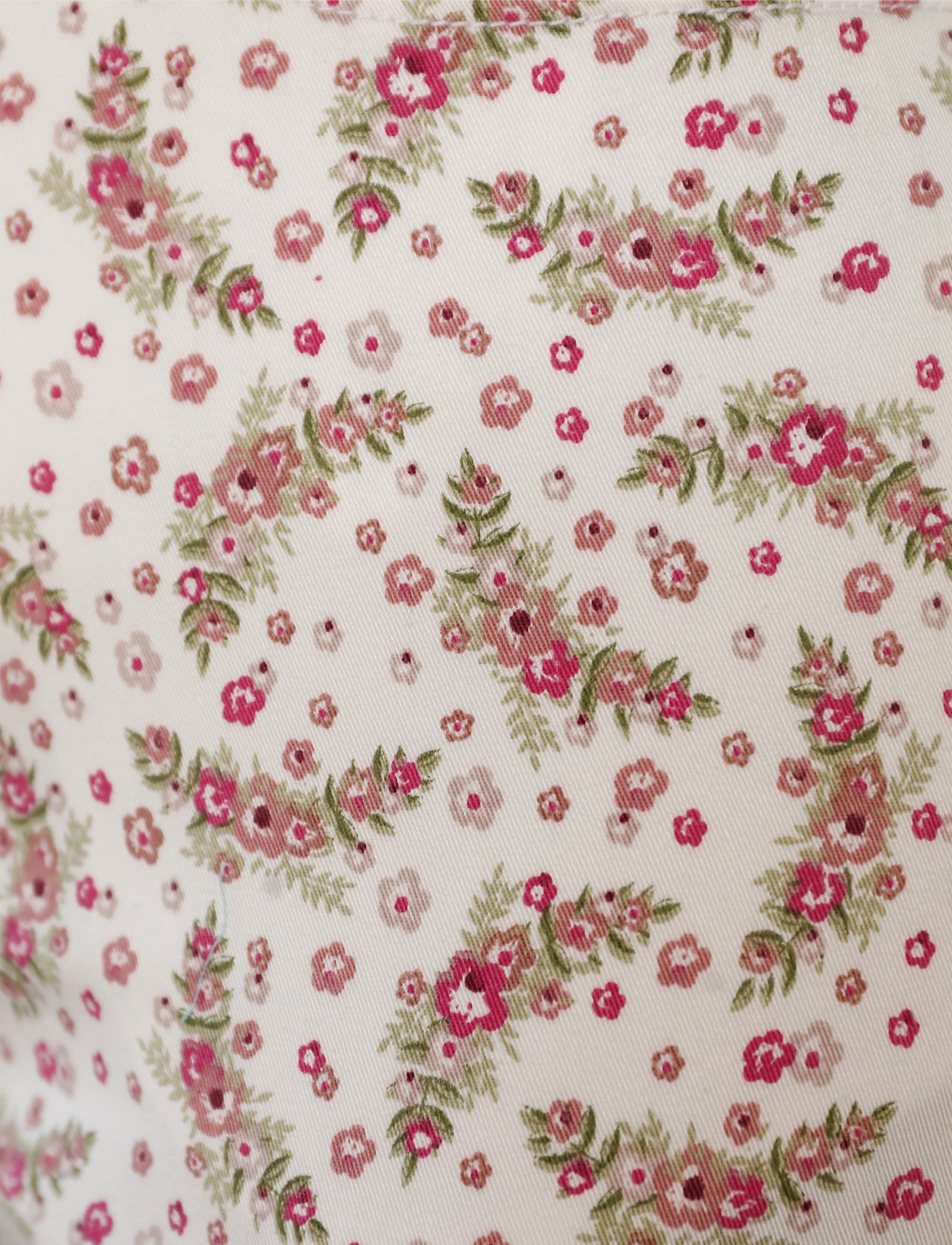 Jeans im floralen Dessin - ecru-rosenholz-bedruckt