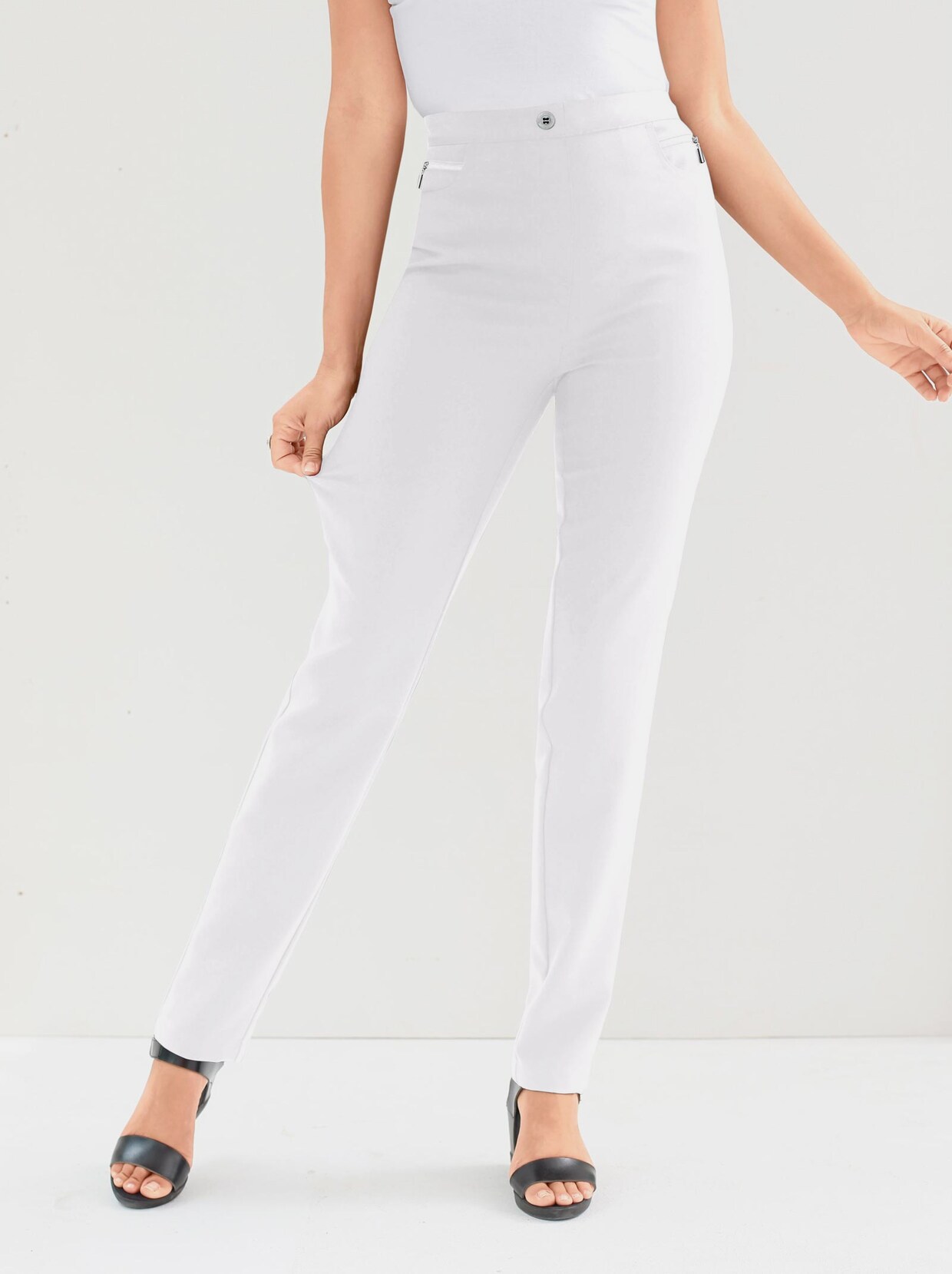 Stretch-Hose - weiß