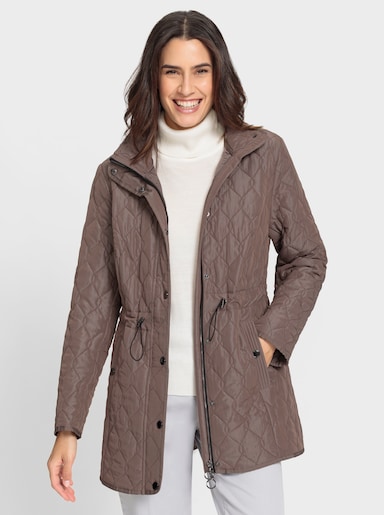 Steppjacke - dunkeltaupe