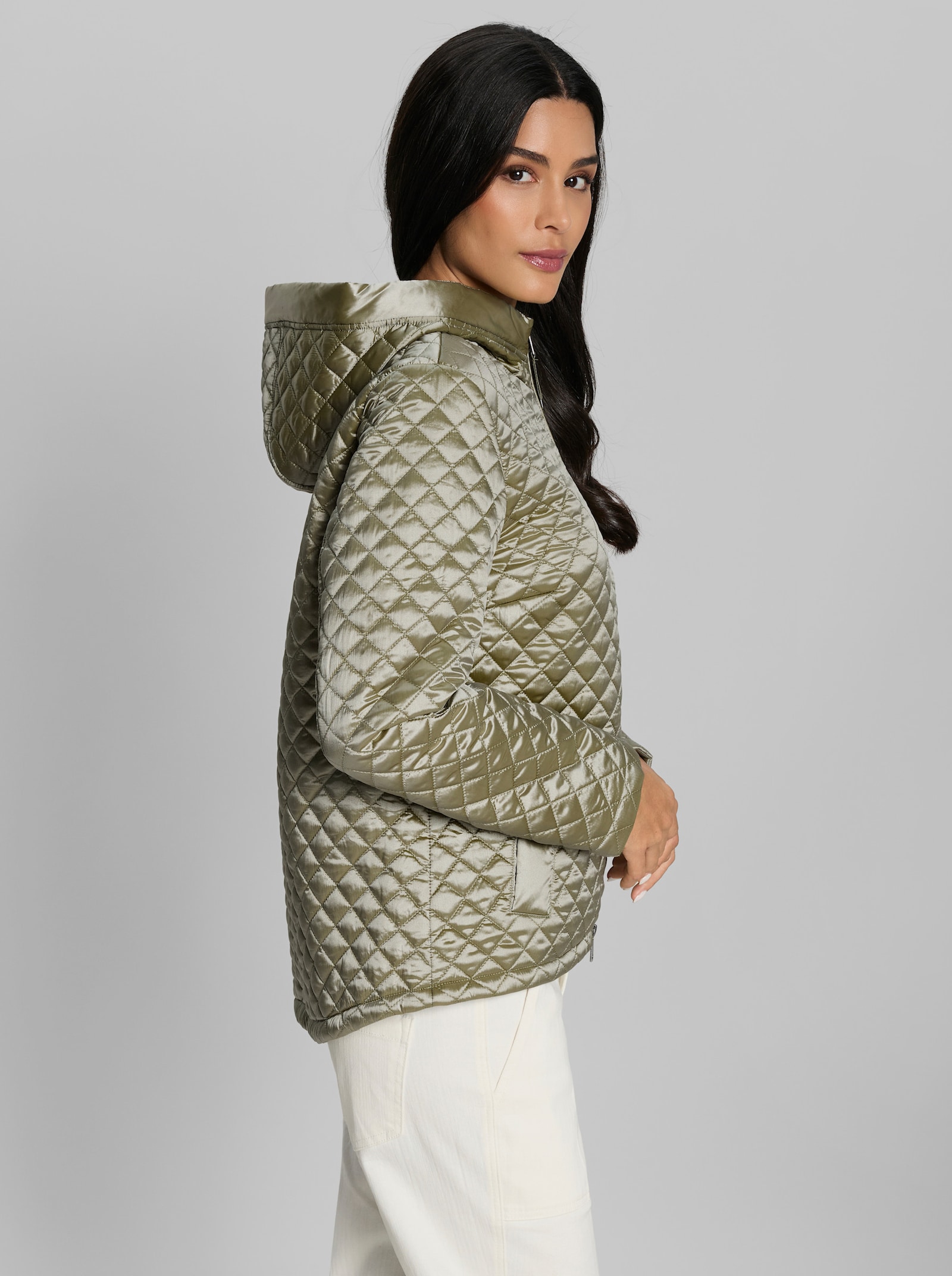 heine Outdoorjacke mit Steppung - schilf