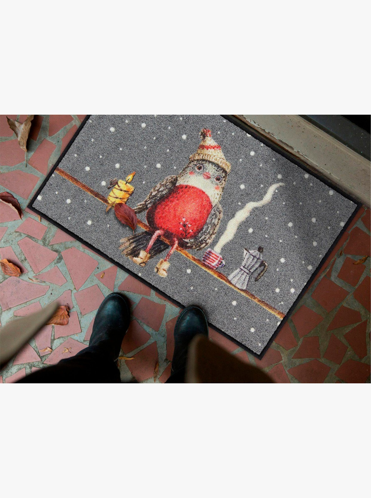 Salonloewe Fußmatte - grau-bunt