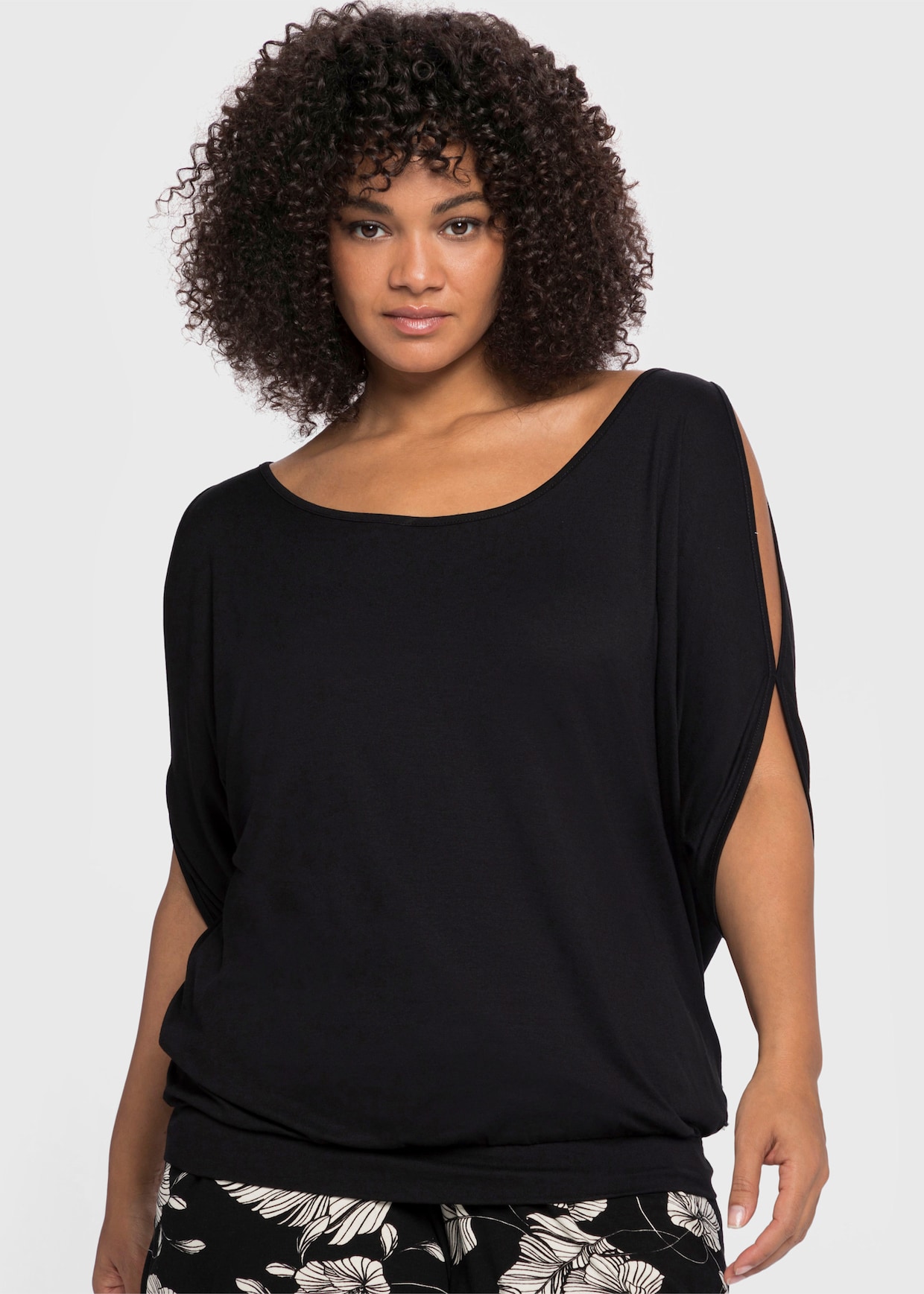 sheego Shirt - zwart