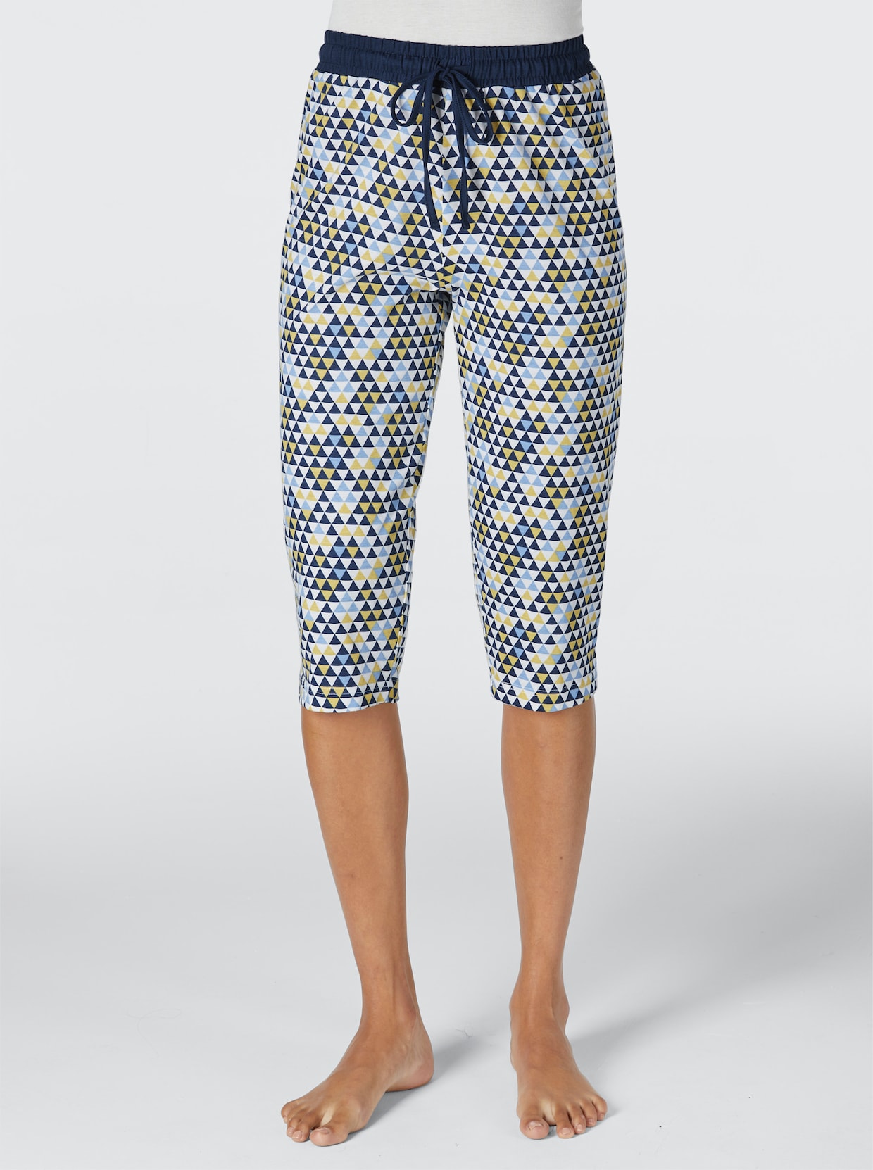 wäschepur Capri-legging - geel geprint