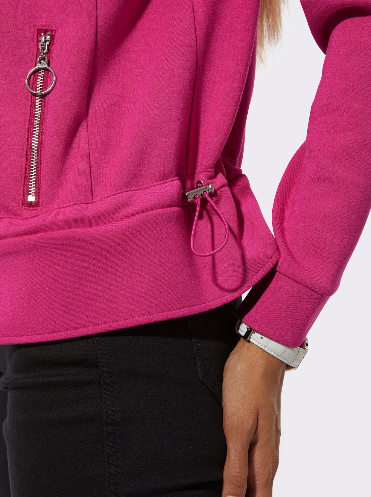 Shirtjacke mit Modal (TENCEL) - fuchsia
