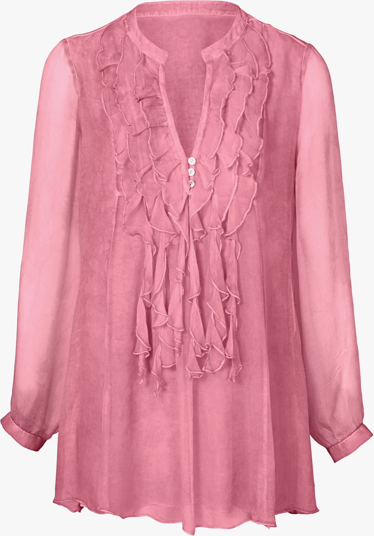 heine Longline blouse - smoke roze