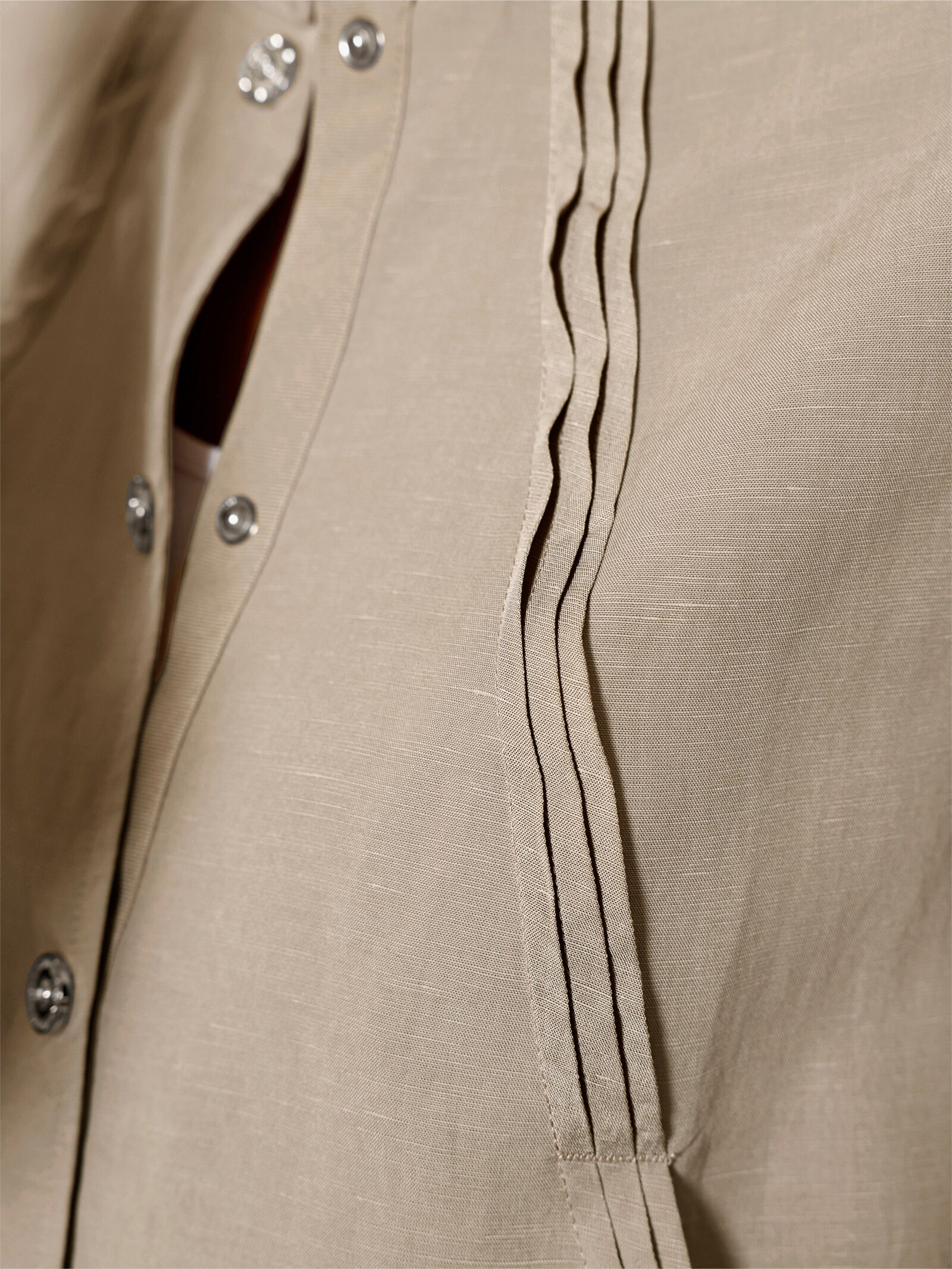 Blouson mit Biesenverzierung - sesam