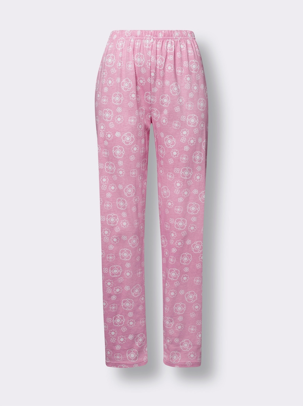 Schlafanzug - rosé-ecru-bedruckt