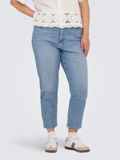 ONLY CARMAKOMA High-waist-Jeans - light blue denim