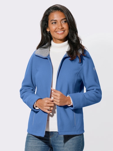 Fleece-Jacke - mittelblau