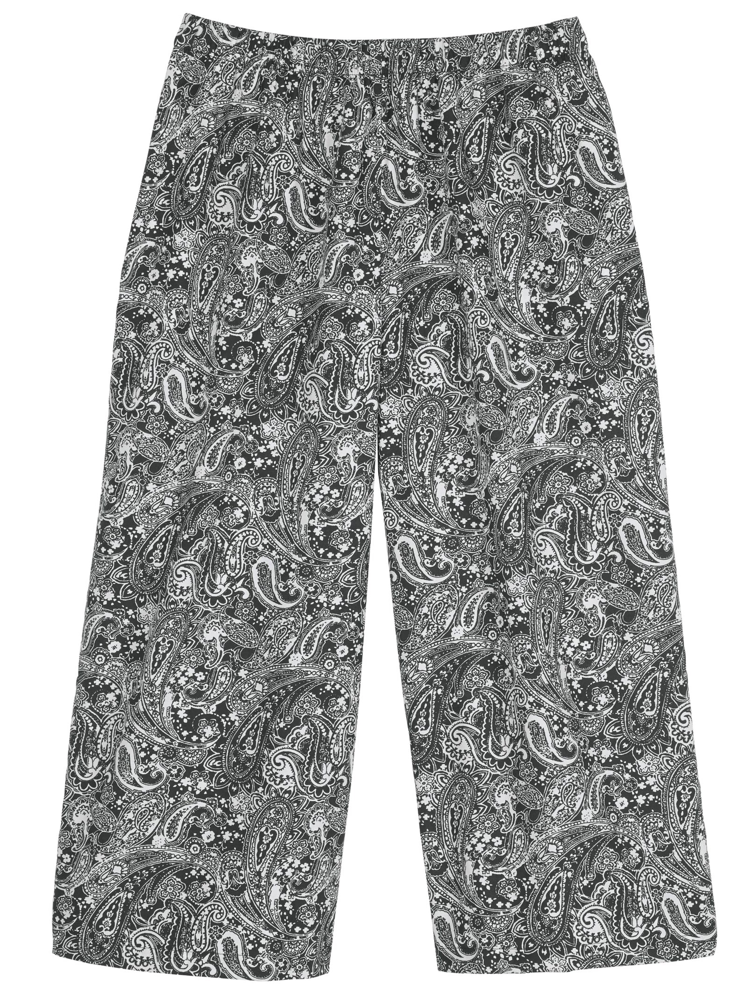 Hosenrock - schwarz-weiß-gemustert