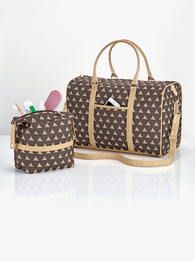 2tlg. Weekender Set - braun