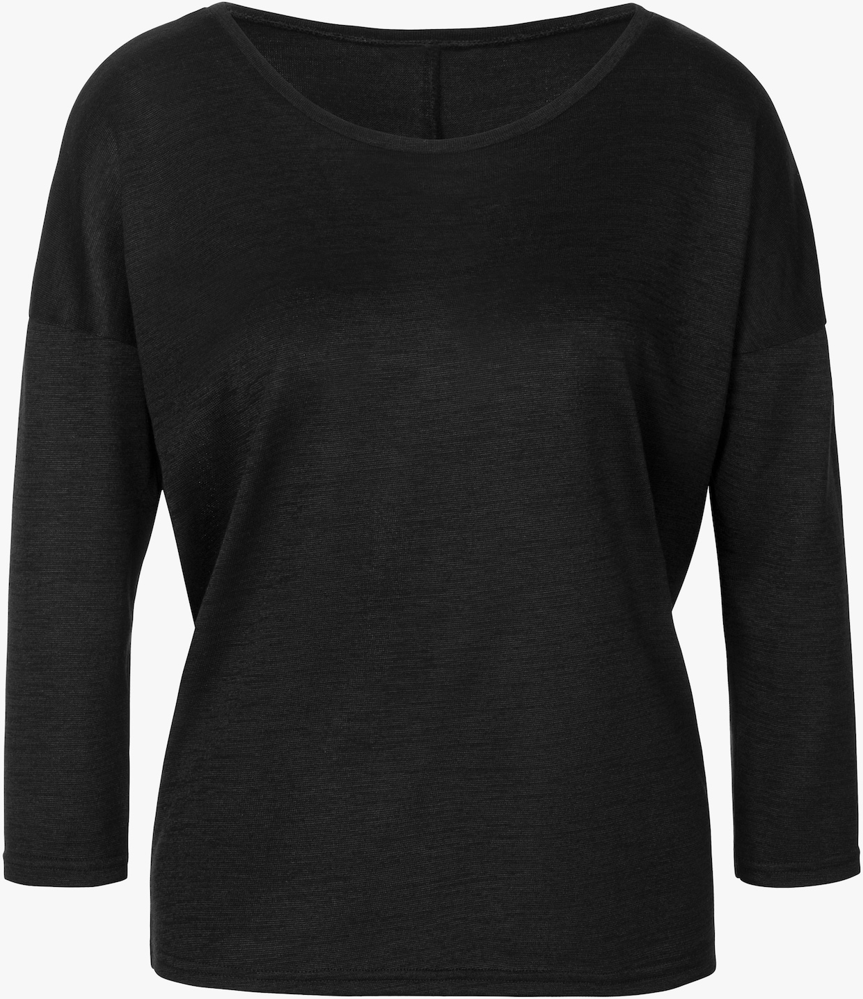 LASCANA 3/4-Arm-Shirt - schwarz