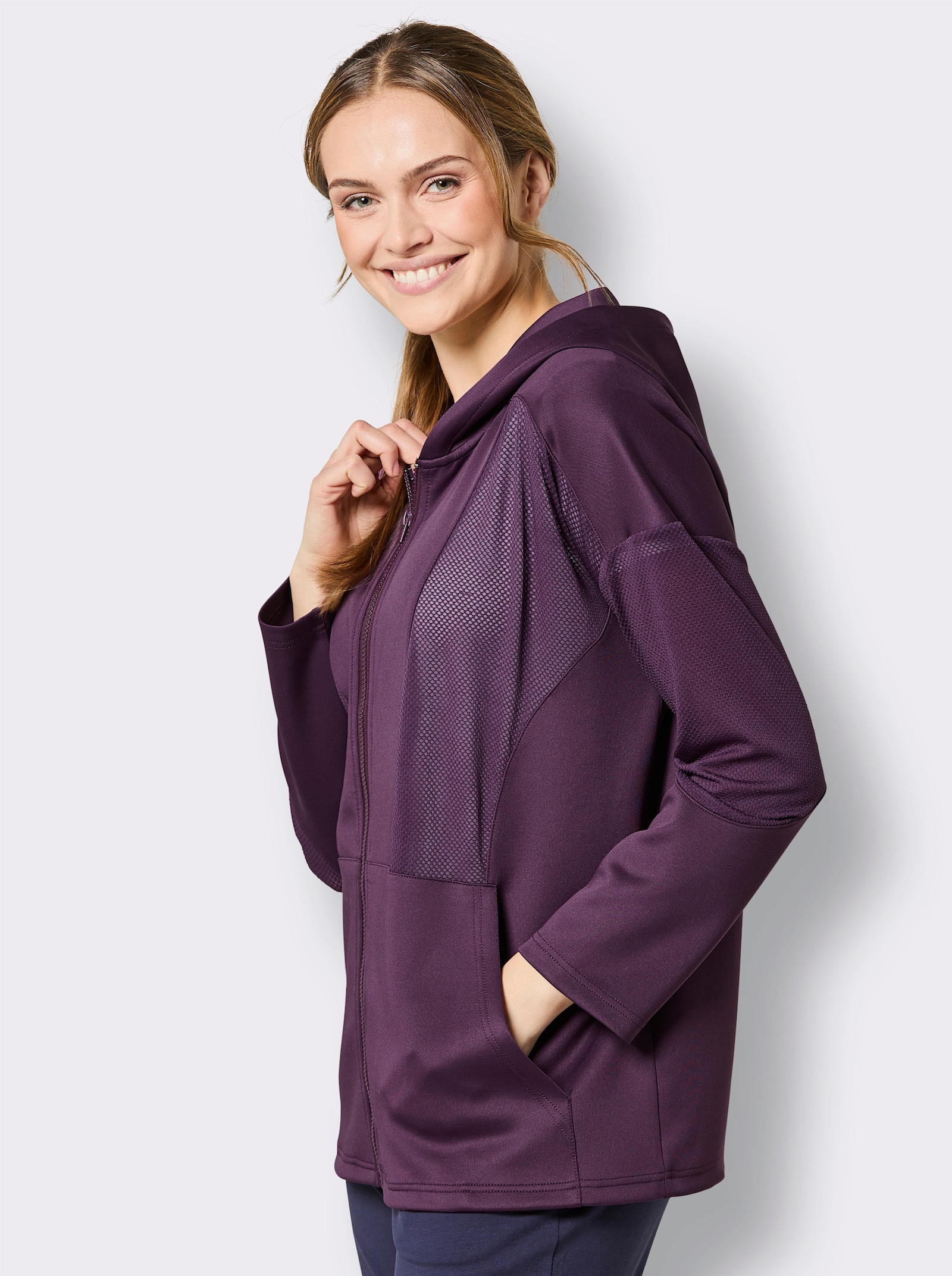 Catamaran Sports Funktionsjacke Mesh-Besätzen - traube