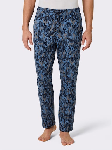 feel good Hose - marine-rauchblau-bedruckt