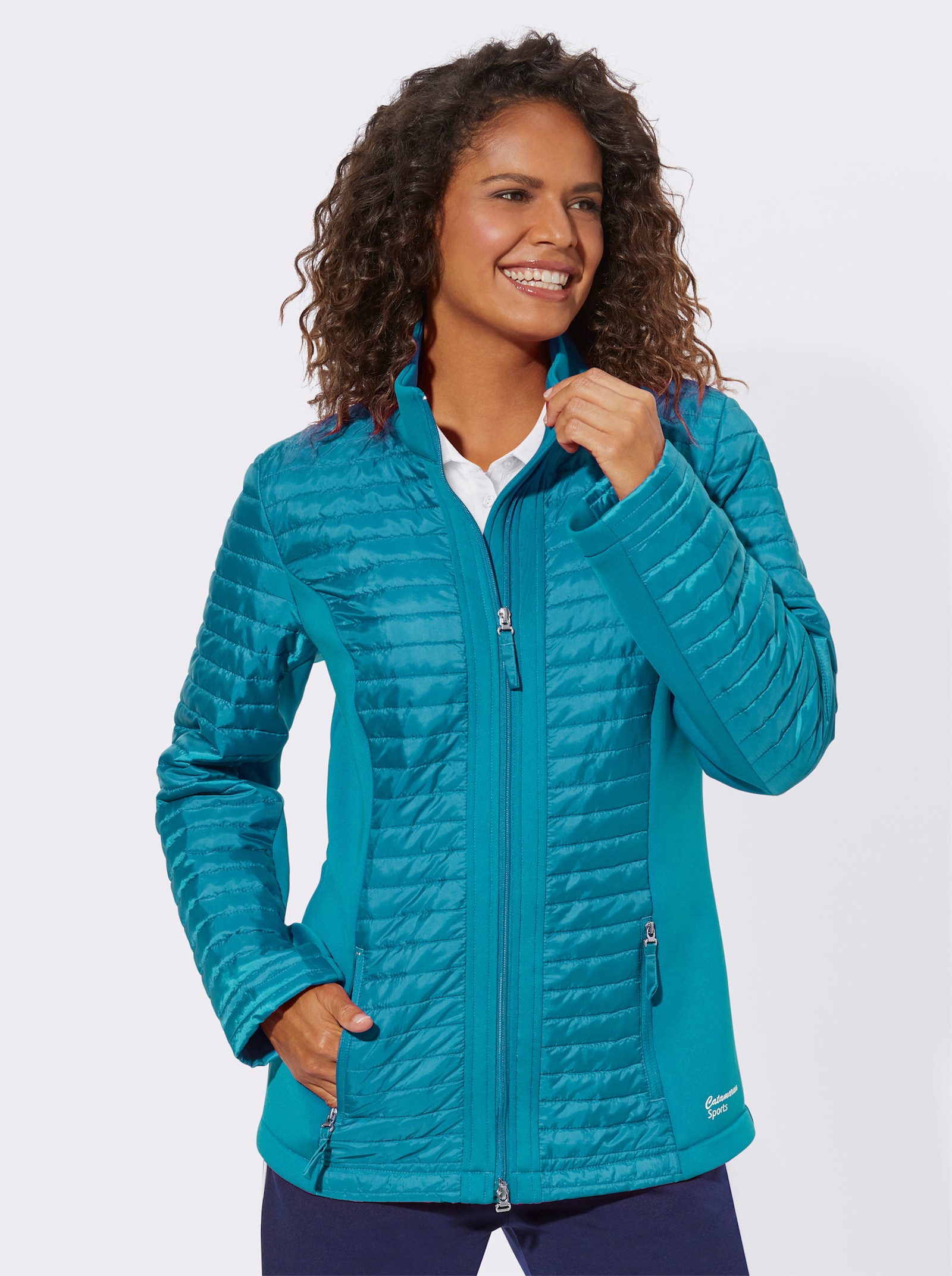 Catamaran Sports Steppjacke mit Scuba-Einsätzen - türkis