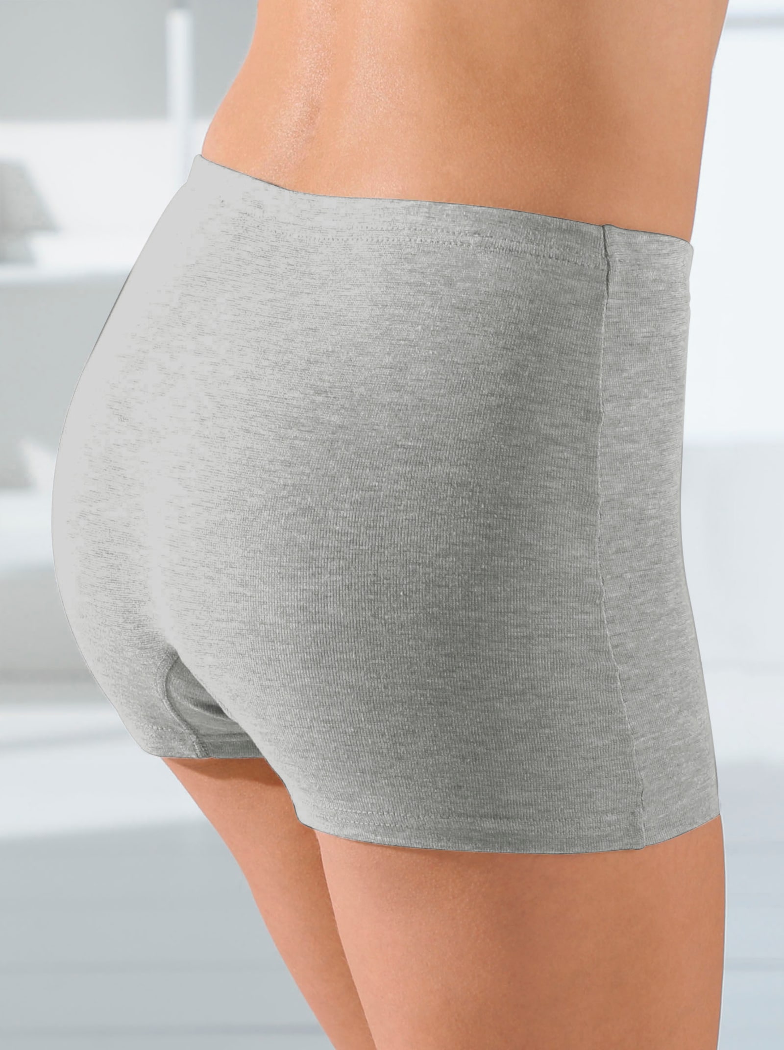 wäschepur Hipster van temperatuurregulerend materiaal - 2x grijs gemêleerd + 2x marine