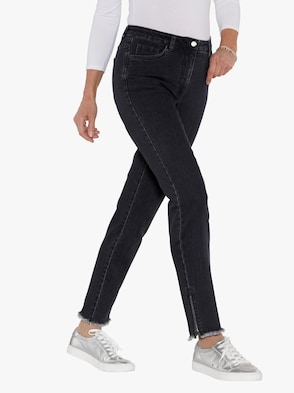 Jeans - black-denim