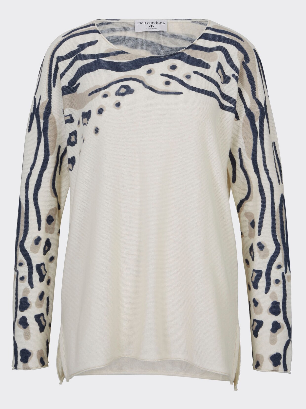 heine Pullover met print - bont