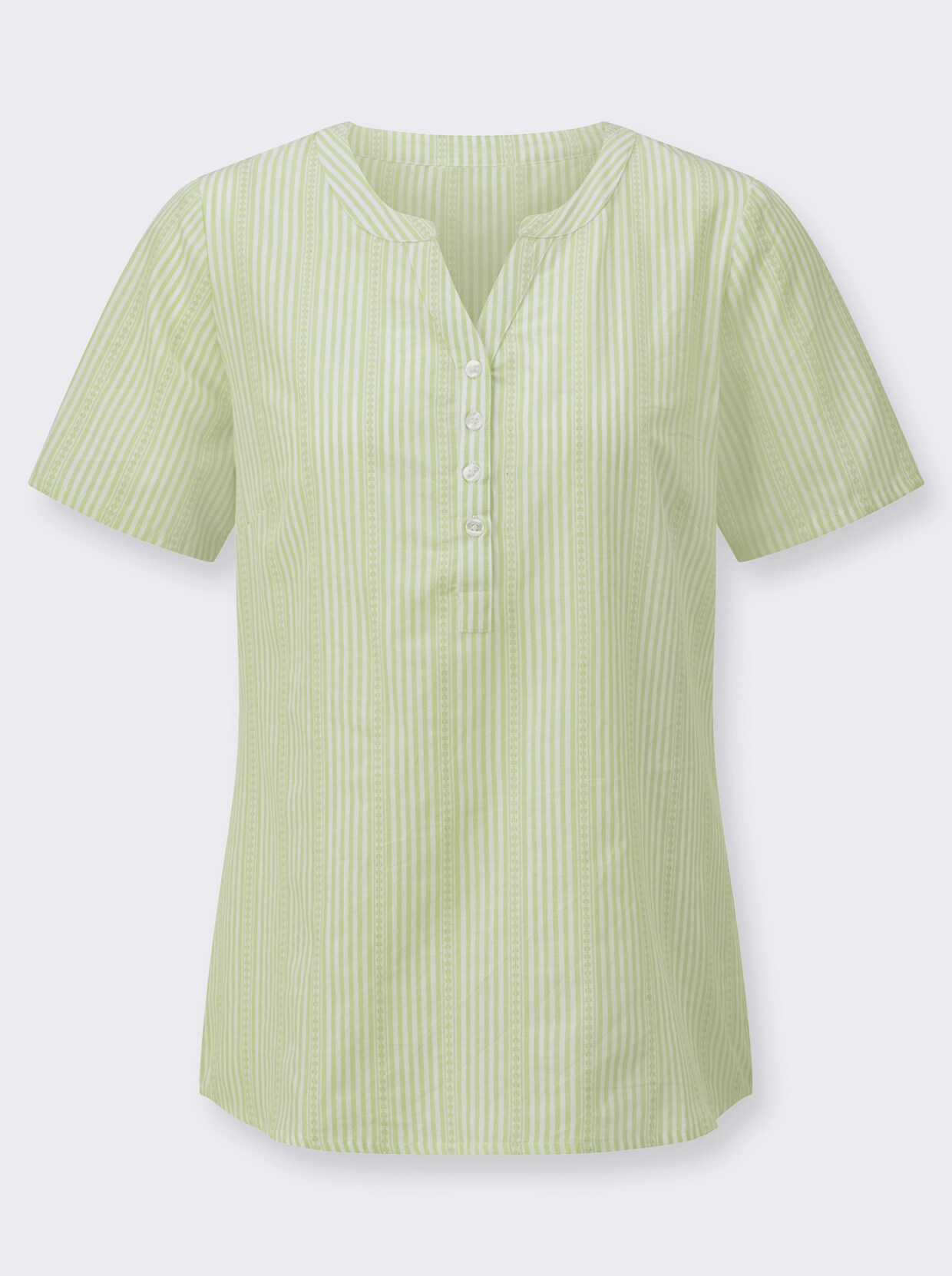 Gestreifte Bluse - pistazie-gestreift