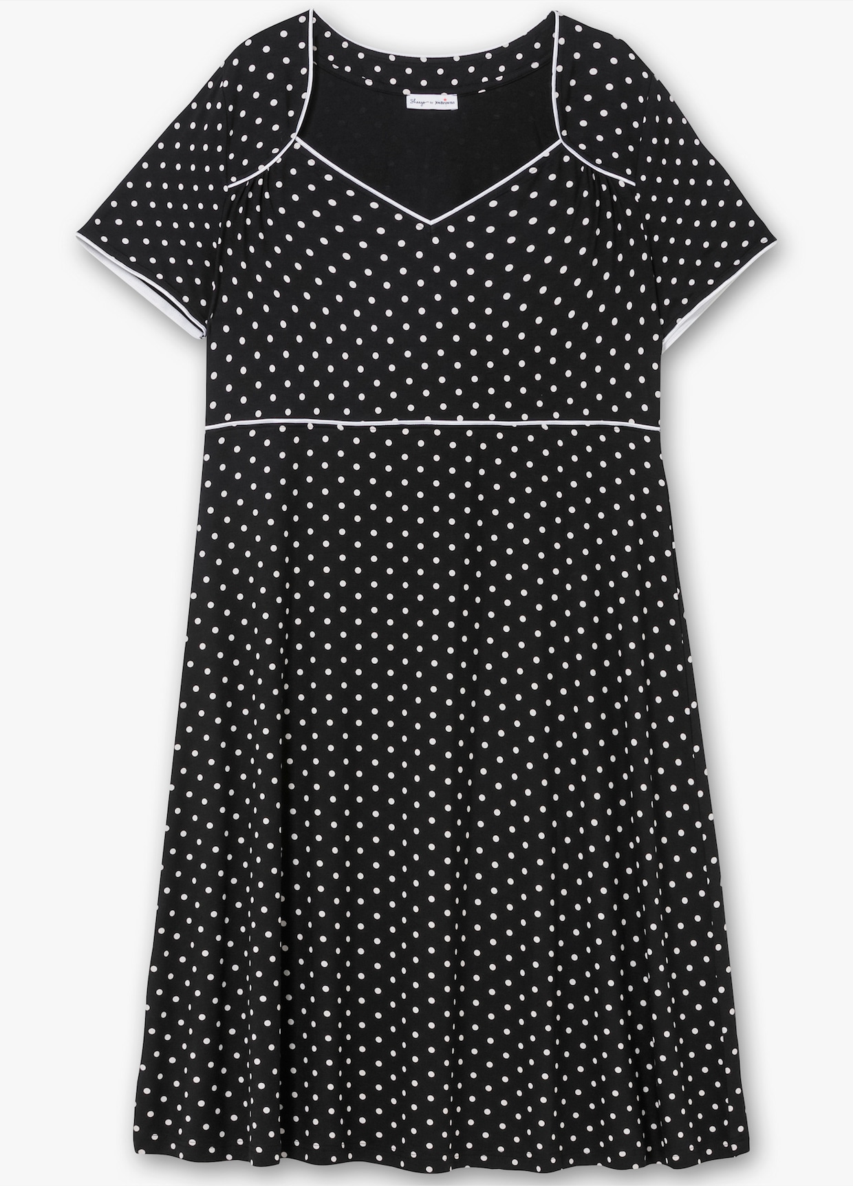 sheego by Joe Browns Jerseykleid - schwarz-gemustert