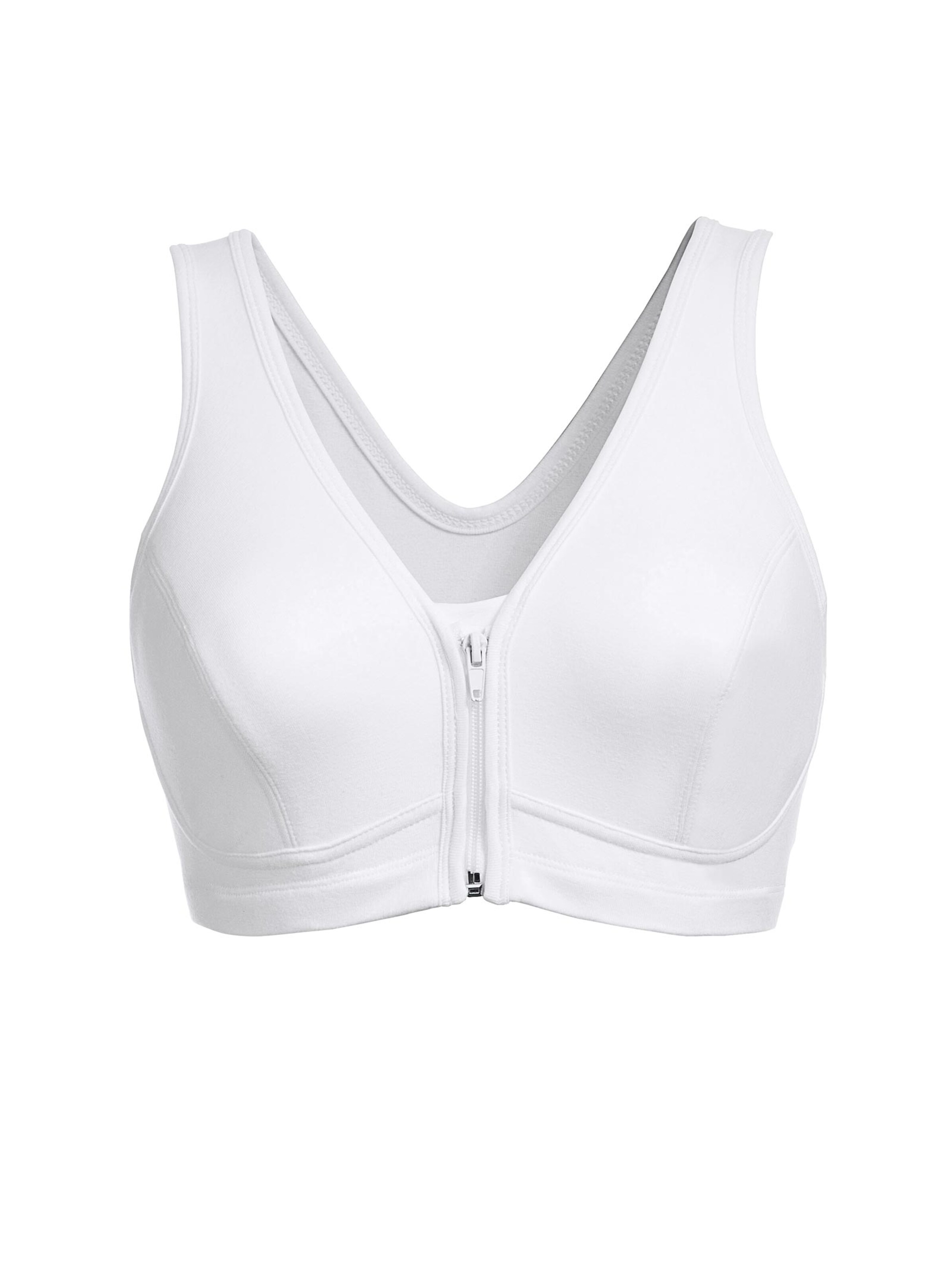 Wohlfühl-BH mit Reißverschluss - weiß