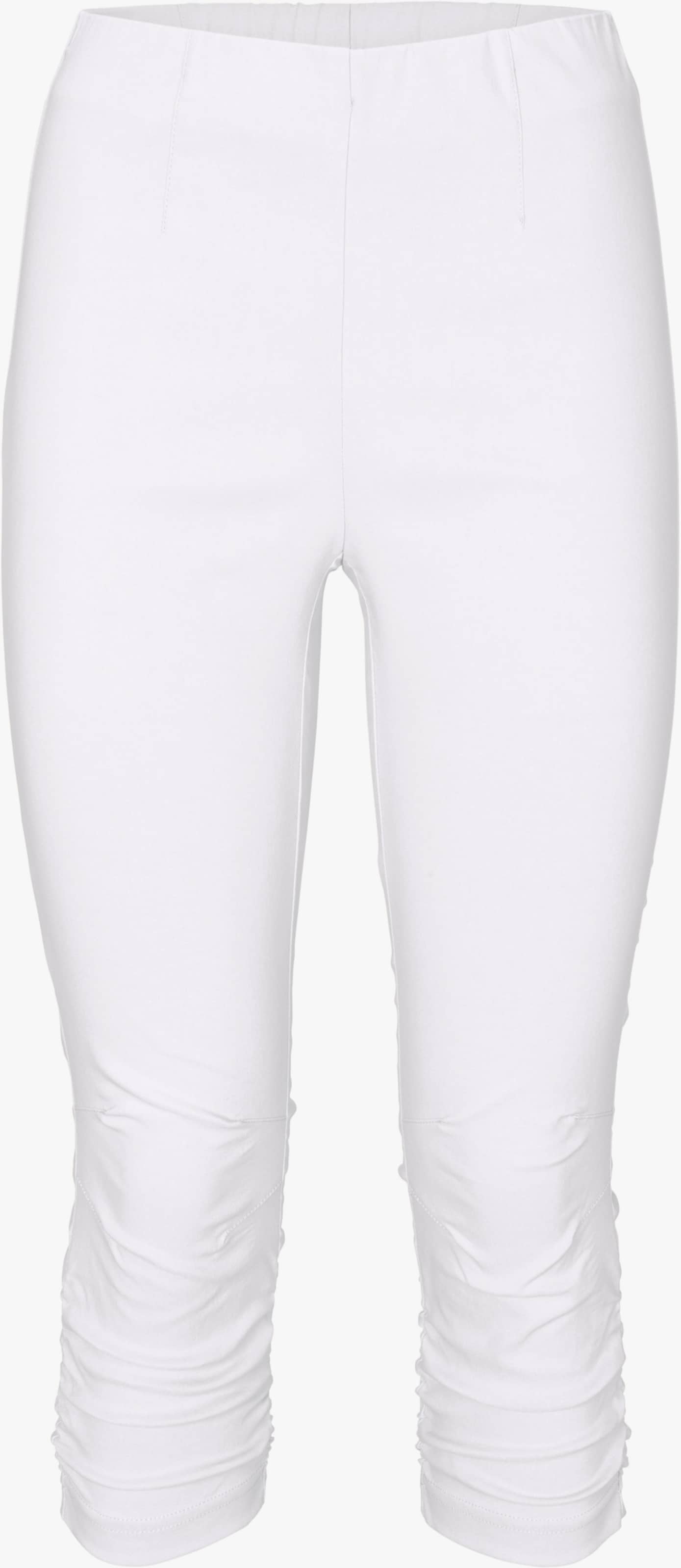 heine Caprihose mit Abnähern am Knie - weiß