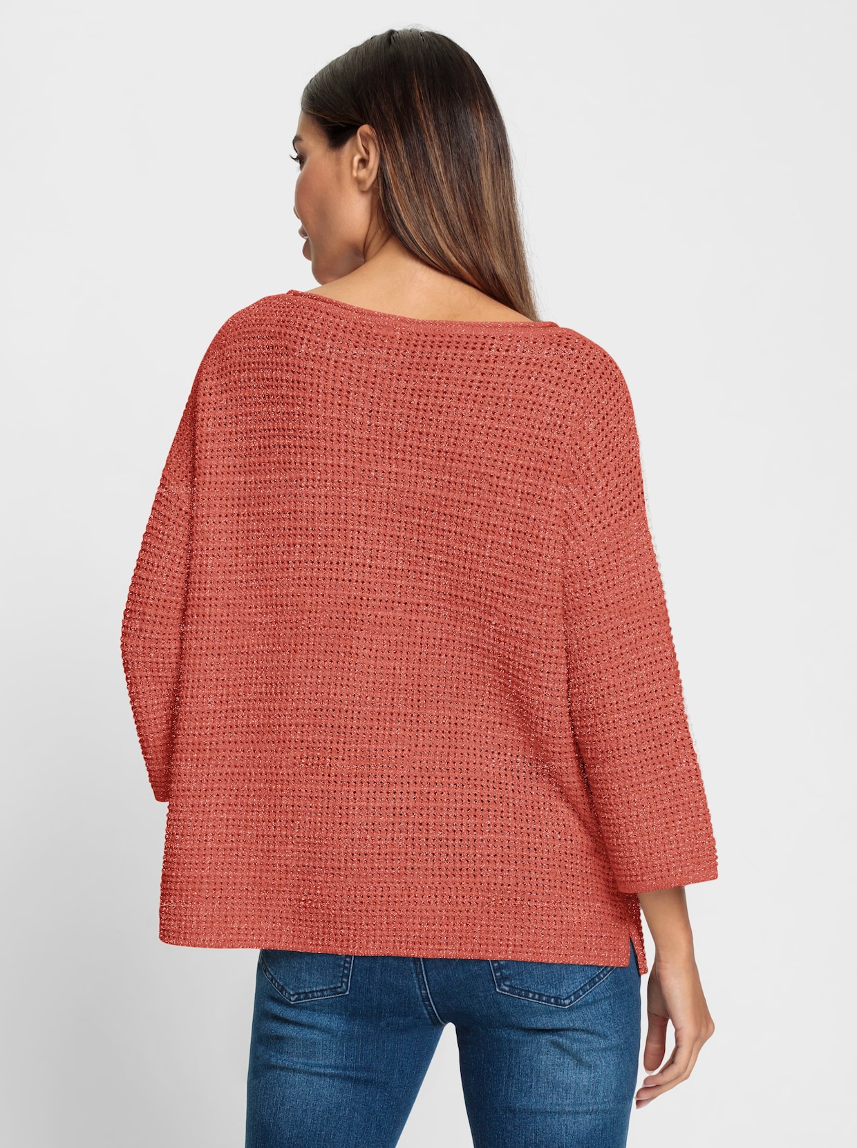 heine Pull encolure ronde - terre cuite