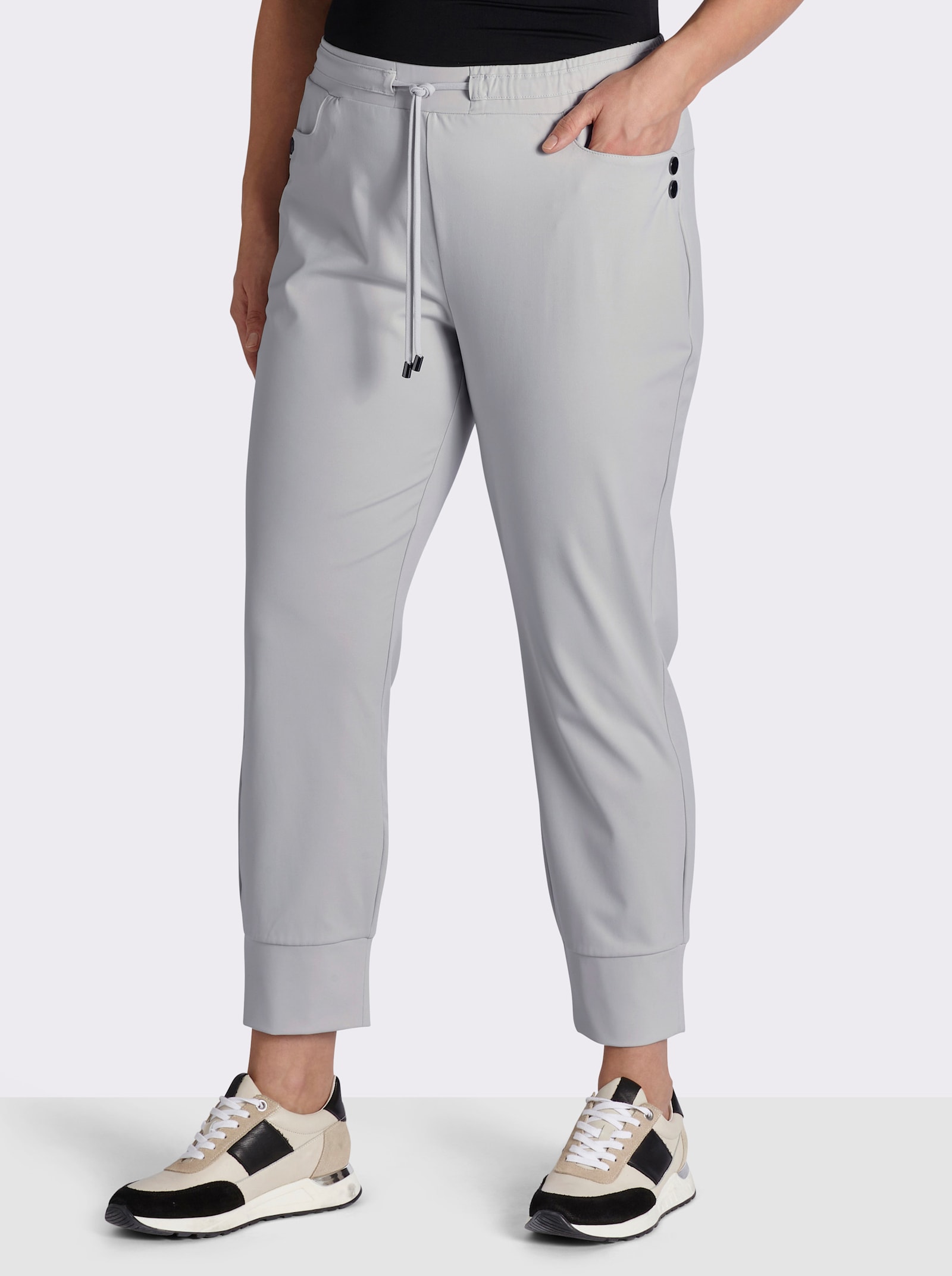 Jogg Pants in geschmeidiger Qualität - hellgrau