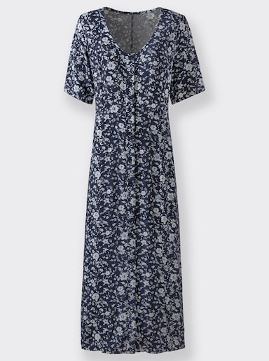 Sommerkleid - marine-bedruckt