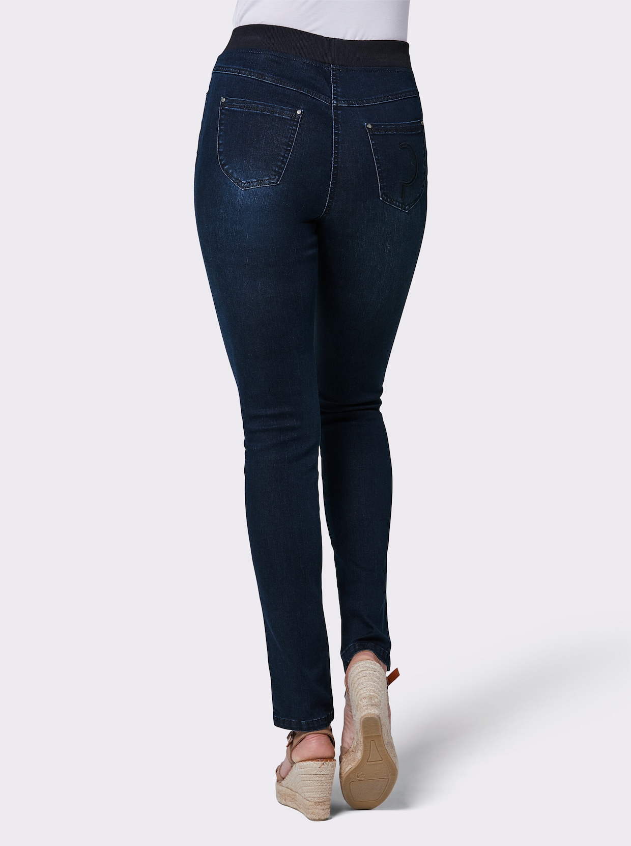 CREATION L PREMIUM Jeans van katoen en lyocell - dark-blue