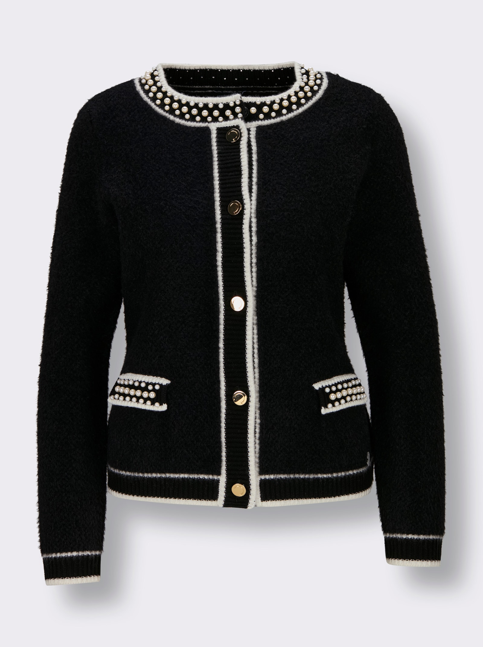 CREATION L PREMIUM Strickjacke - schwarz