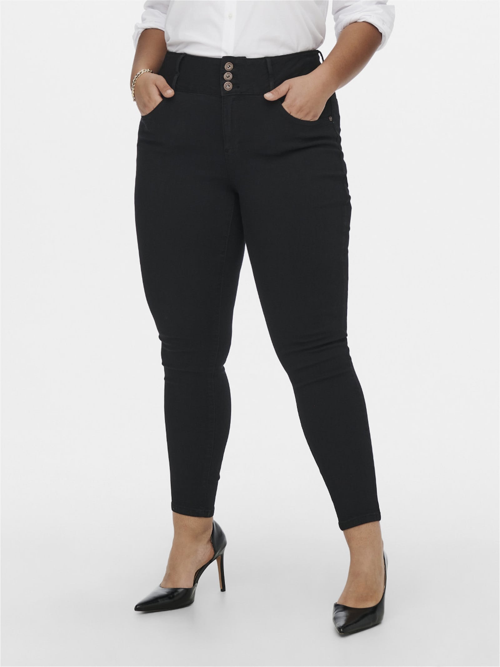 Skinny-fit-Jeans - black
