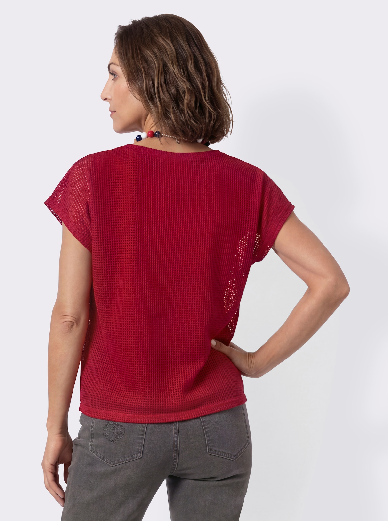 Shirt in 2-in-1-Optik - rot