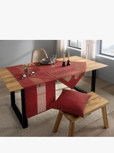 Tischdecke - dunkelrot